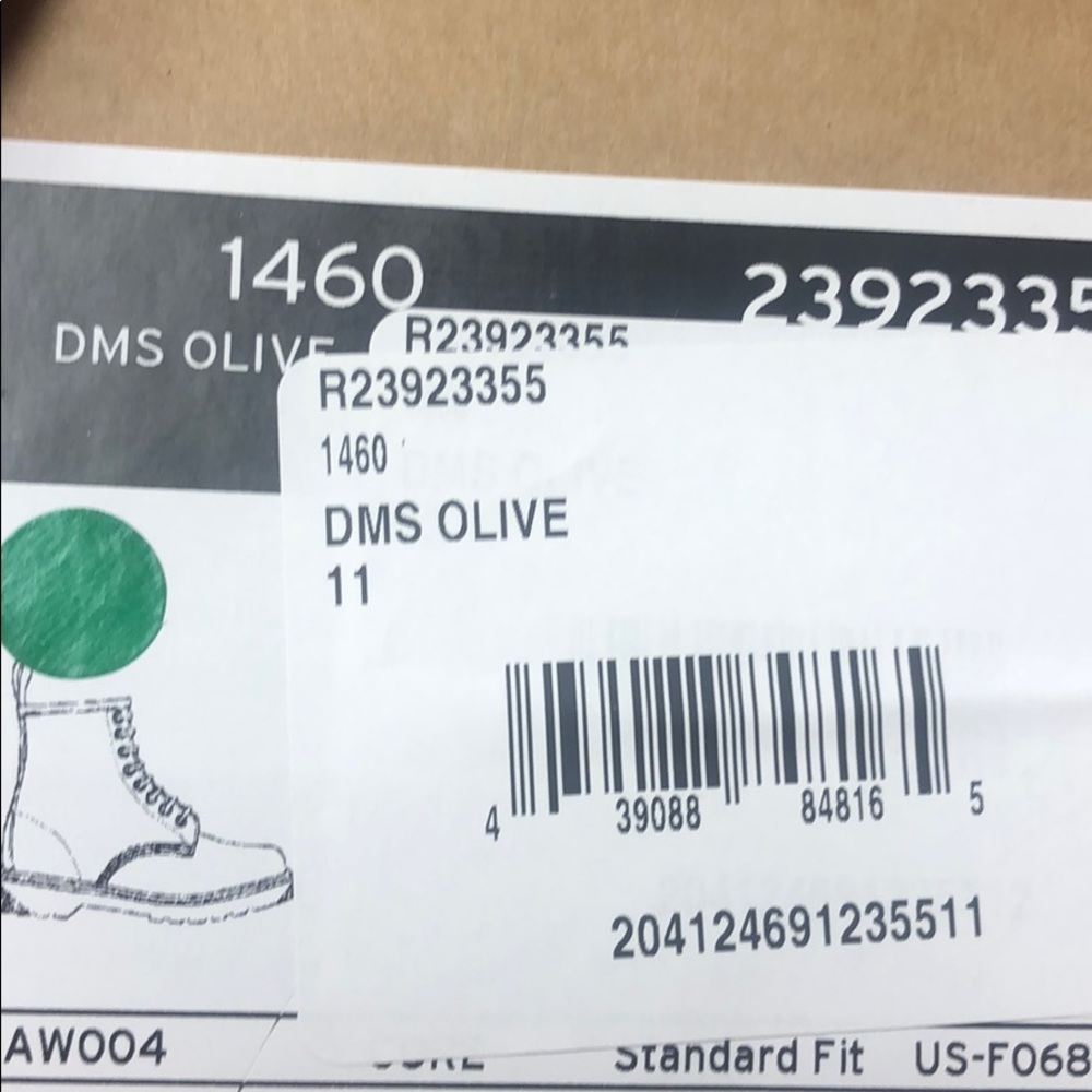 ๐ Dr. Martens 1460 Boots Olive - Picture 8 of 8